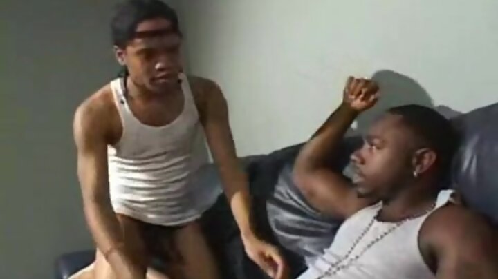 Black guy sucks big cock