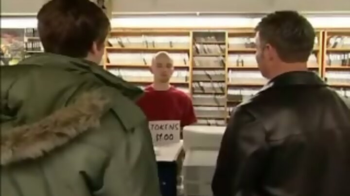 Dad visits adult book store