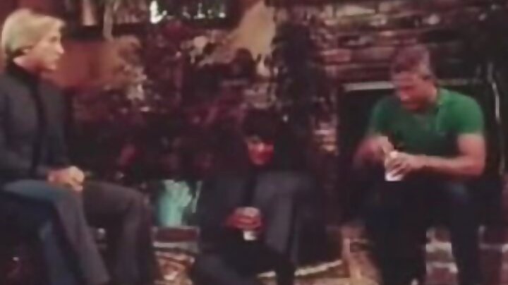 Retro gay triplet scene
