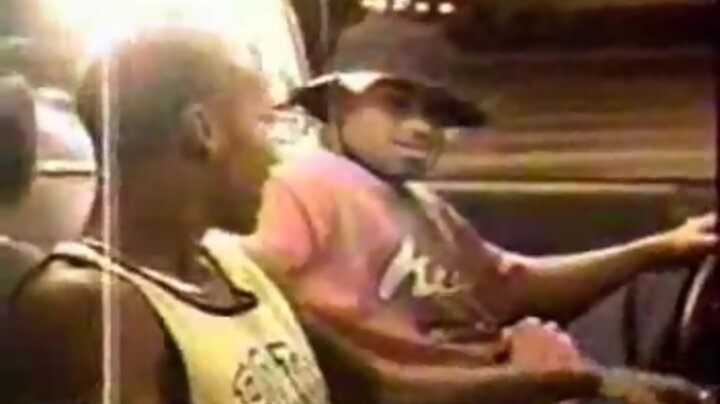 Ebony guys have car sex