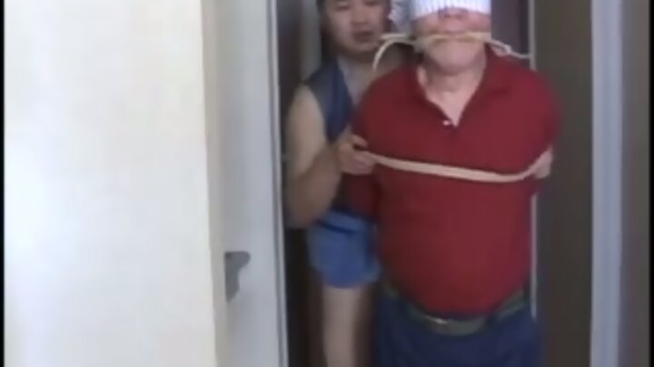 Japanese oldie man slave