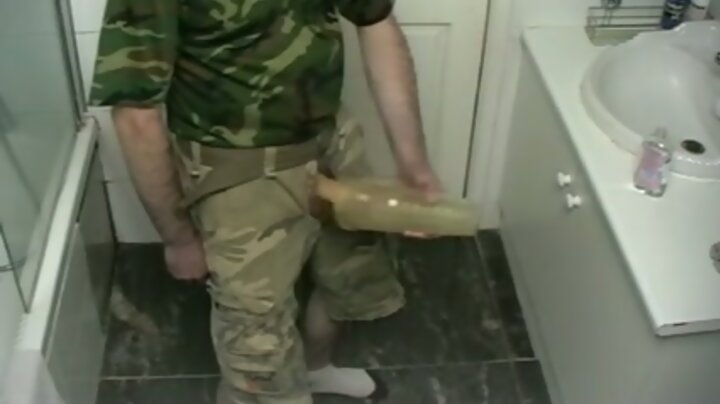 str8 military daddy fucking fleshlight