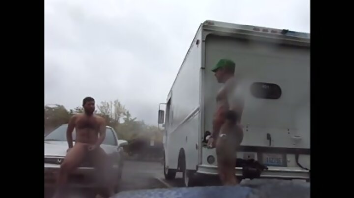 Hot Public Jerking On A Rainy Day