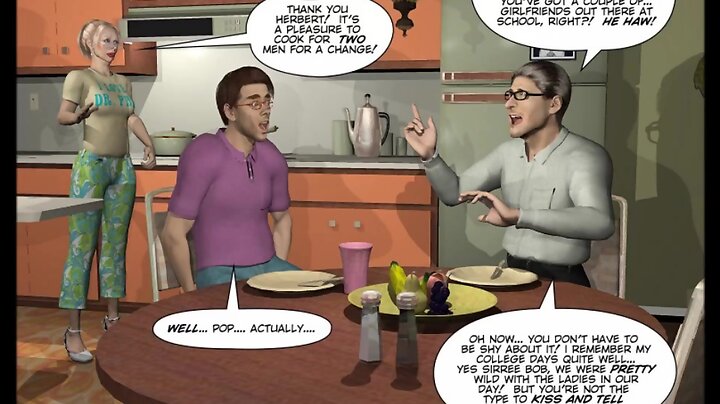 Cuming Out American Style 3d Gay Cartoon Animated Comics