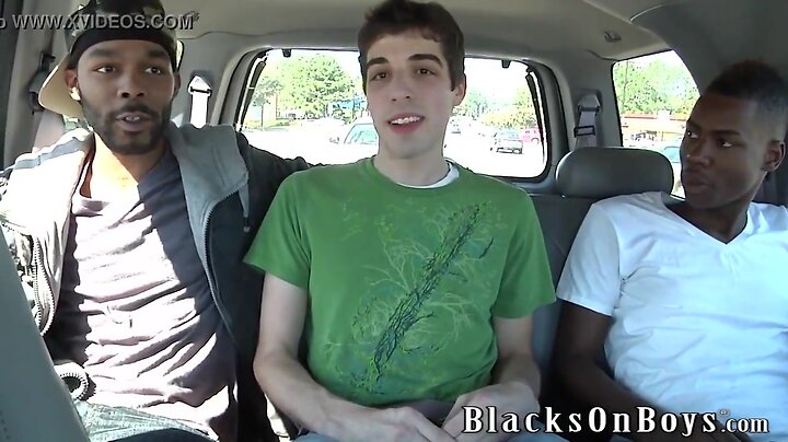 Chris kingston gets drilled by two coalblack guys