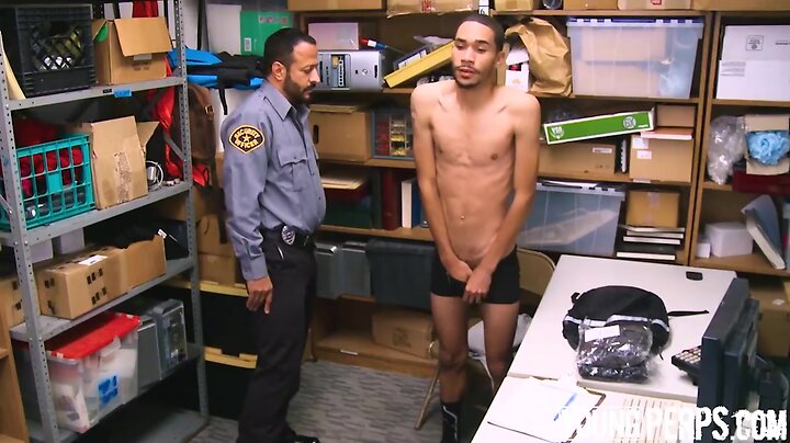 Youngperps tiny shoplifter gets pounded by two mall cop