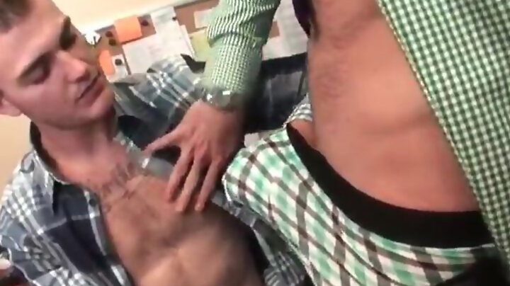 Sucking coworker cock in office