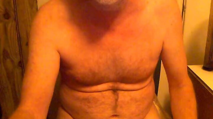 Old hairy guy amateur masturbation