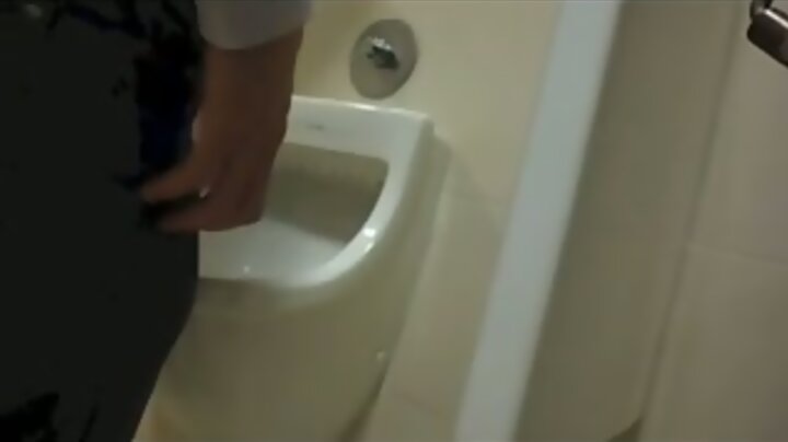 amazing guy cruising in public toilet