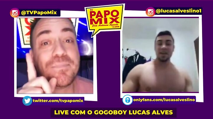 Gostosão lucas alves fala sobre perfil no onlyfans em live no papomix parte 2